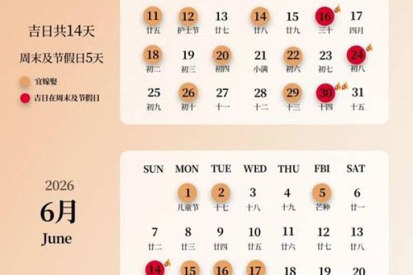 2025年阴历6月结婚吉日一览表 农历6月初6适合结婚的吉日