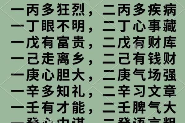四柱测八字