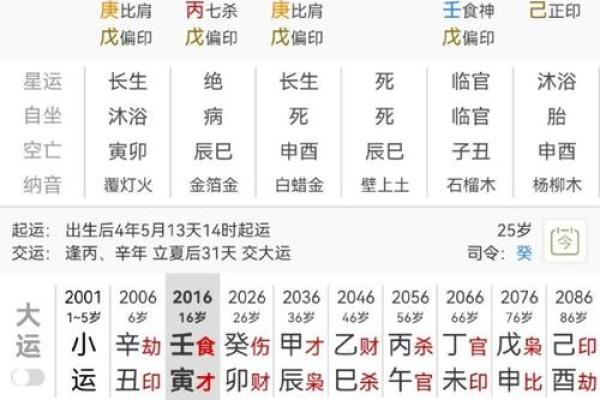 明星八字分析