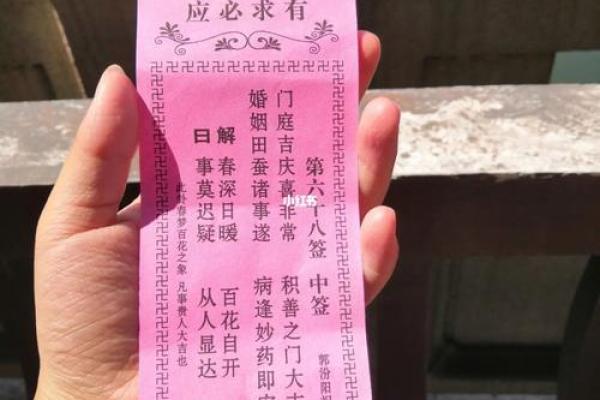 顾观音菩萨灵签