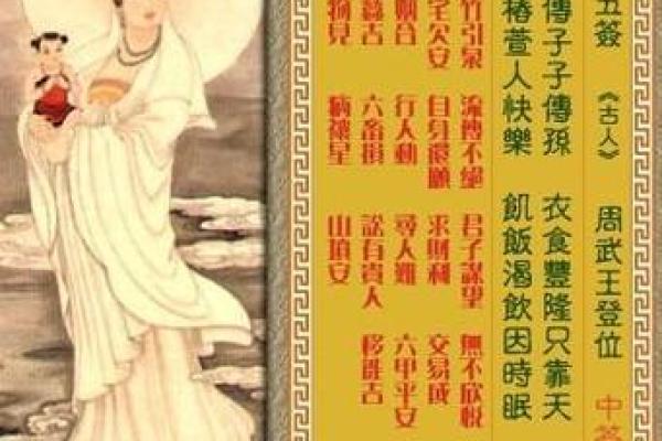 观音灵签二十钱