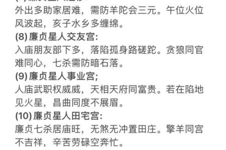 紫微斗数：廉贞星