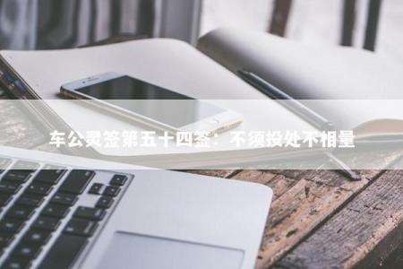 车公灵签第五十四签：不须投处不相量