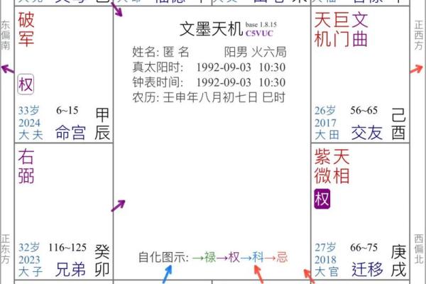 紫薇斗数看远行