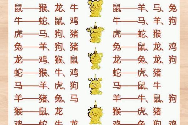 1996年属什么生肖配对 属相婚配表解析