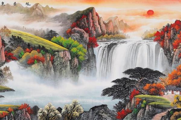 风水国画山水_家里挂聚宝盆山水画真的能改变风水嘛
