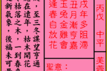 真武大帝灵签第二十五签