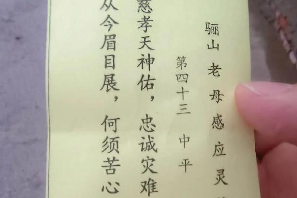 骊山老母签灵36