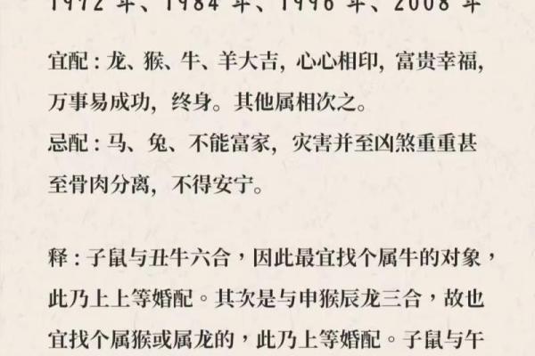 生肖配对表 年份生肖配对表
