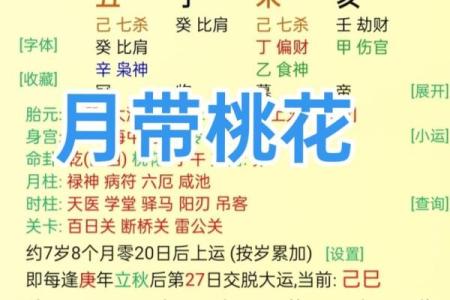 真正的桃花八字命理分析