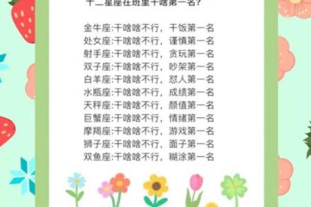 十二星座在学校的地位