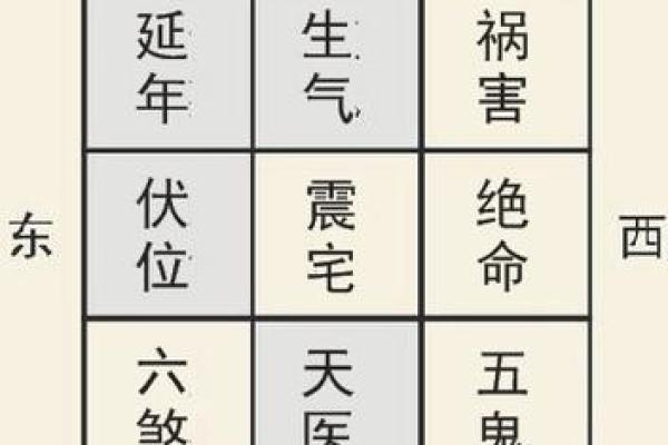 震宅震命吉凶方位