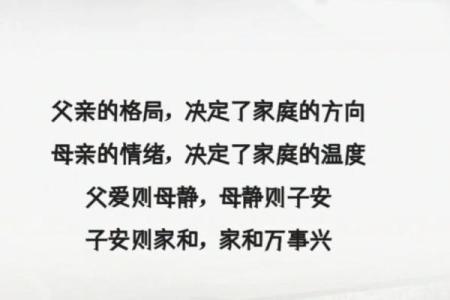 父亲的格局，也就是家庭的风水