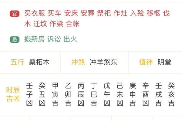 民间老黄历、万年历，术语解释