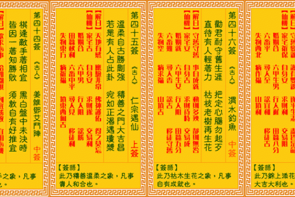 观音36灵签
