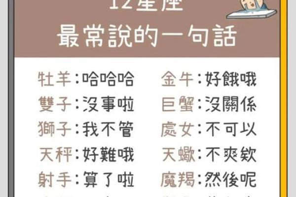 十二星座专属的一句话