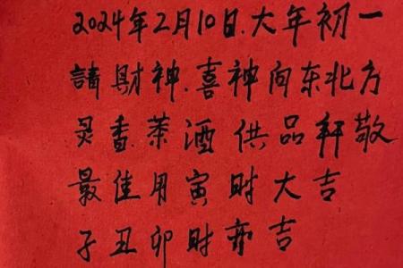 2024年大年初一春节黄历宜忌、卦象！