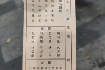 超准的灵签