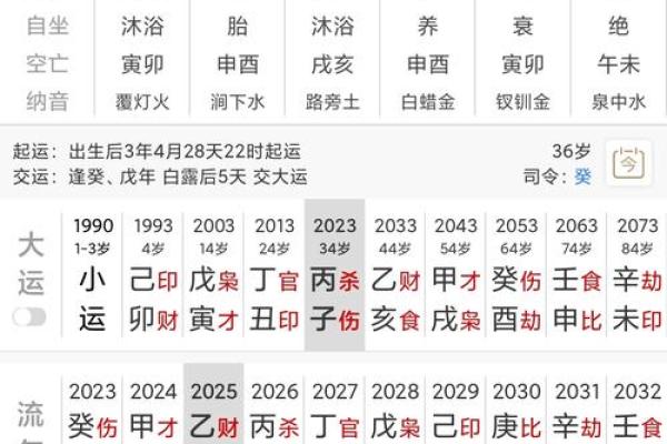 八字算命大运