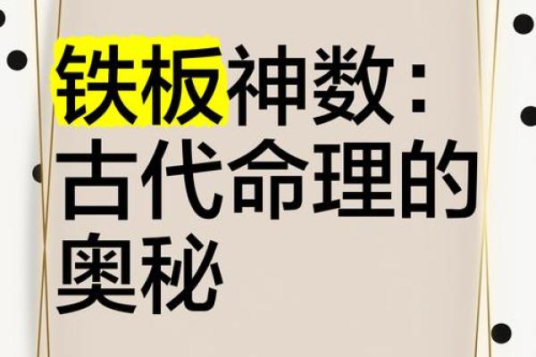 铁板神数免费算命软件