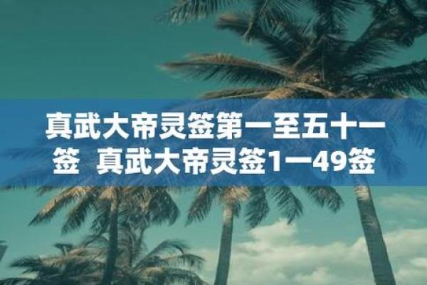 真武灵签51签解签详细