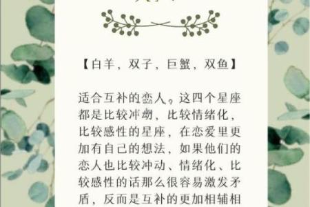天秤座与双子座情侣配对表