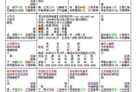 紫薇斗数流年2004