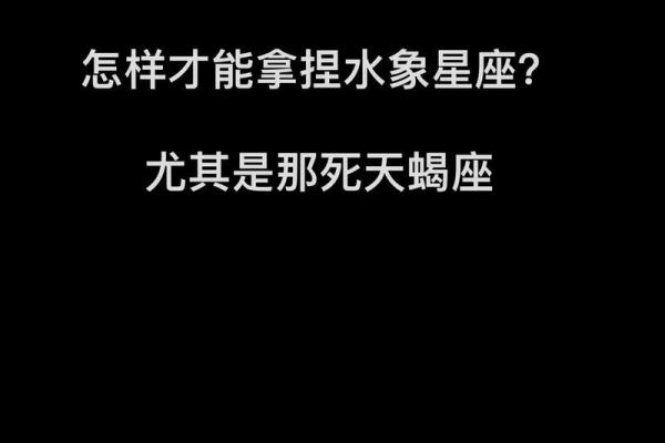 土象天蝎适合什么星座女