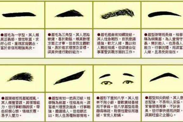 三角眉毛的面相算命图解