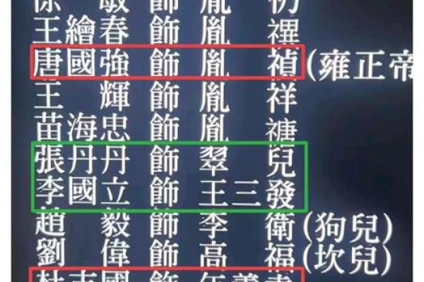 雍正的八字
