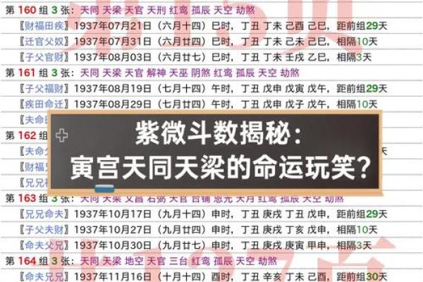 紫薇斗数命宫天梁