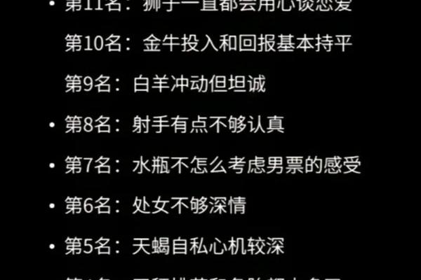 四大渣女星座女 四大渣女星座第一名