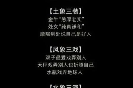 哪几个星座属于水象星座