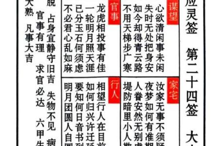 北帝感应灵签全解二十六签