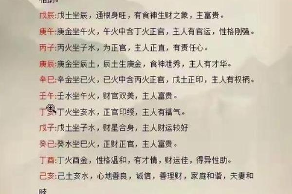 八字日柱看你一身运势