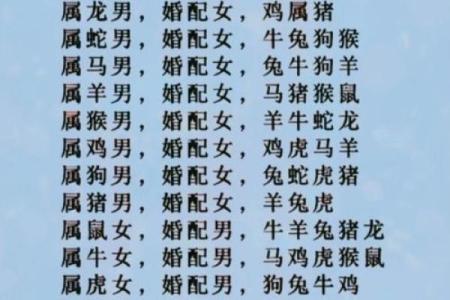男女姓名配对缘分测试图 男女姓名婚姻属相配对表？