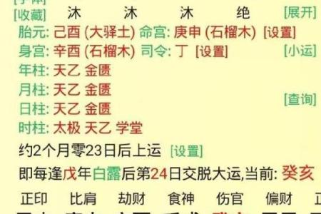 四柱八字查询,八字命排盘免费
